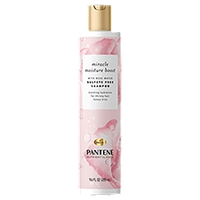 Pantene Nutrient Blends Miracle Moisture Boost Rose Water Shampoo for Dry Hair, Sulfate Free, 9.6 fl oz, 9.6 Fluid ounce