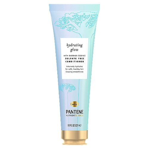 Pantene Sulfate Free Conditioner, Hydrates Dry Damaged Hair, Nutrient Blends with Baobab Essence, Safe for Color Treated Hair, 8.0 oz