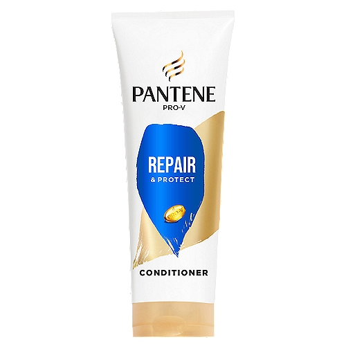 Pantene Pro-V Repair & Protect Conditioner, 10.4 fl oz
Hard Working, Long Lasting
Repair & Protect Pro-V Formula visibly transforms damaged hair back to healthy looking hair & protects each strand from future damage.