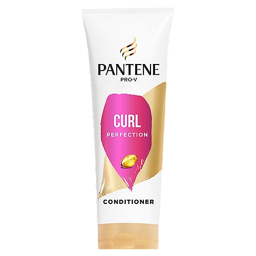 Pantene Pro-V Curl Perfection Conditioner, 10.4 fl oz
Hard Working, Long Lasting
Curl Perfection Pro-V Formula visibly transforms frizzy hair into hydrated, defined waves and curls.

Pro-V Nutrients
Protective anti-oxidants, strengthening lipids, pH balancers

Conditioning Level:
Light, moderate, intense