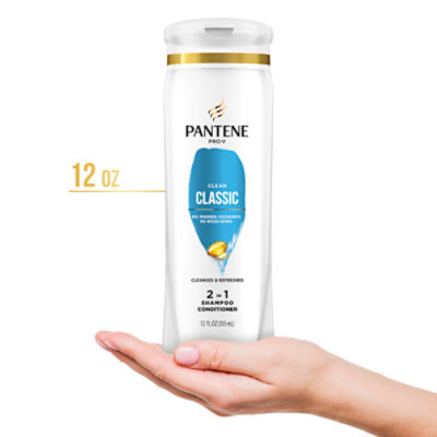 Pantene Shampoo, Classic Clean 12 fl oz