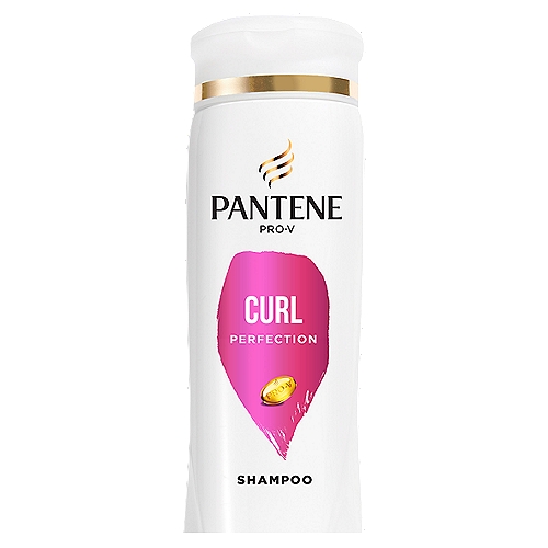 PANTENE PRO-V Curl Perfection Shampoo, 12.0oz
HARD WORKING, LONG LASTING 
Your haircare should work as hard as you do. Pantene PRO-V Curl Perfection Shampoo cleanses wavy and curly hair to remove build up and prime strands for optimal curl definition. This shampoo for curly hair contains 2x more nutrients and won't strip your strands, so you get soft curls with every wash and 72+ hours of curl definition when used with Curl Perfection Conditioner. This formula is crafted with protective anti-oxidants and pH balancers to leave you with soft and defined curls. With Pantene Pro-V Curl Perfection, say goodbye to frizzy, undefined curls and unleash soft locks that look and feel beautiful for longer. 

2X MORE NUTRIENTS, LASTS FOR 72+ HOURS 
Pantene PRO-V Curl Perfection Shampoo is designed to be used with curly hair products, like our Curl Perfection Conditioner, to infuse your curls with 2x more nutrients. This color-safe shampoo works together with other Curl Perfection products to permeate every strand, for definition and softness that lasts 72+ hours without washing. These formulas are crafted with protective antioxidants, Pro-Vitamin B5, and pH balancers, and made without parabens or colorants.

TO USE
Massage shampoo into your hair, making sure to pay special attention to your scalp. Rinse thoroughly. These color-safe formulas are gentle enough for everyday use on chemically-treated hair or color-treated hair, and results last for 72+ hours without washing.
