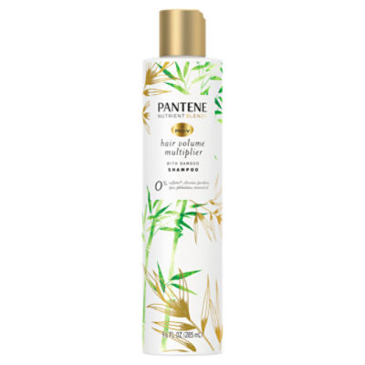 Pantene Pro-V Nutrient Blends Hair Volume Multiplier with Bamboo Shampoo, 9.6 fl oz