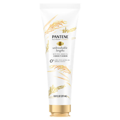 Pantene Pro-V Nutrient Blends Unbreakable Lengths with Rice Bran Oil Conditioner, 8.0 fl oz