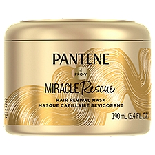Pantene Hair Mask, Deep Conditioning Hair Mask for Dry Damaged Hair, Miracle Rescue, 6.4 oz