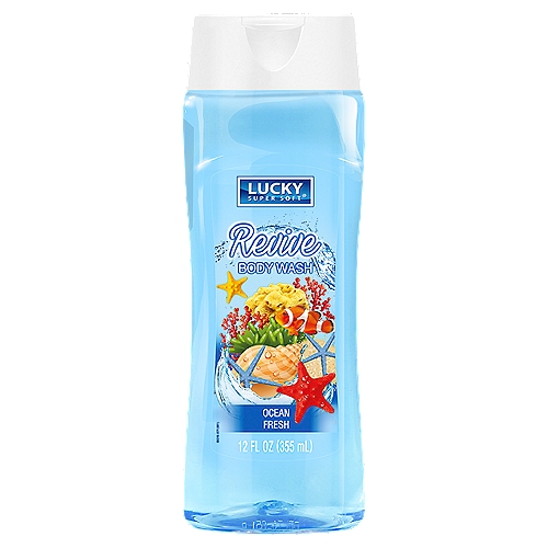 Lucky Super Soft Ocean Fresh Revive Body Wash, 12 fl oz