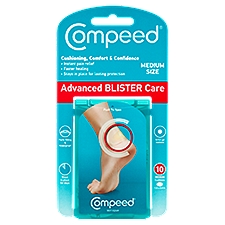 Compeed Advanced Blister Care Cushions, Medium Size, 10 count