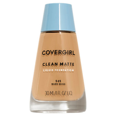 Covergirl Clean Matte 545 Warm Beige Liquid Foundation, 1 fl oz liq