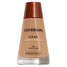 Covergirl Clean 150 Creamy Beige Liquid Foundation, 1 fl oz liq