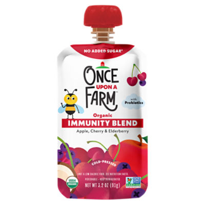 Once Upon a Farm Apple, Cherry & Elderberry Organic Immunity Blend, 3.2 oz