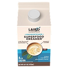 Laird Superfood Creamer, Unsweetened Superfood, 16 Fluid ounce