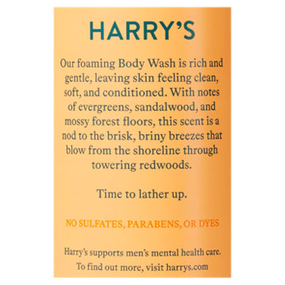 Harry's Redwood Body Wash, 16 fl oz