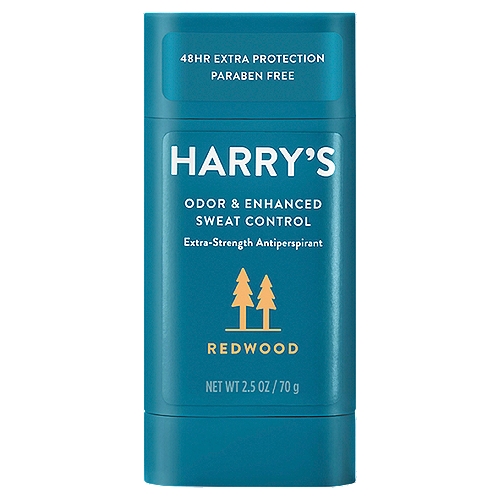 Harry's Redwood Odor & Enhanced Sweat Control Extra-Strength Antiperspirant Deodorant, 2.5 oz