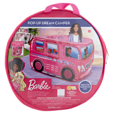 Barbie Pop-Up Dream Camper Tent, 3+