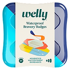 Welly Bravery Badges Assorted Waterproof, Bandages, 39 Each