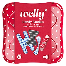 Welly Handy Bandies Finger & Toe Flex Fabric Bandages, 24 count
