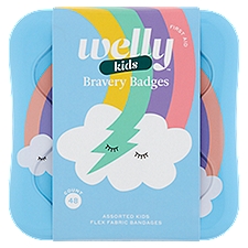 Welly Kids First Aid Bravery Badges Bandages, 48 count