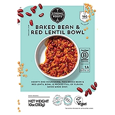 Strong Roots Baked Bean & Red Lentil Bowl, 10 oz