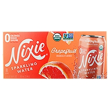 Nixie Grapefruit Organically Flavored Sparkling Water, 12 fl oz, 8 count
