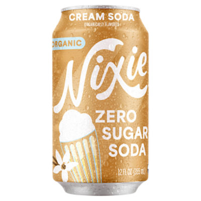 Nixie Organic Cream Zero Sugar Soda, 12 fl oz