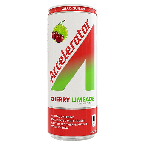 A SHOC Accelerator Cherry Limeade Smart Energy Drink, 12 Fl Oz Can
