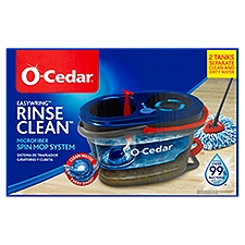 O-Cedar EasyWring RinseClean Microfiber, Spin Mop System, 1 Each
