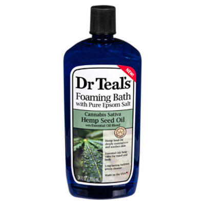 Dr Teal's Cannabis Sativa Hemp Seed Oil Foaming Bath with Pure Epsom