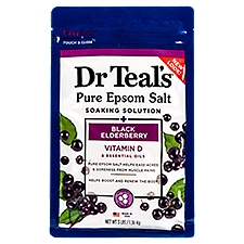 Dr Teal's Black Elderberry Pure Epsom Salt Soaking Solution, 3 lbs