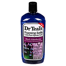 Dr Teal's Black Elderberry Foaming Bath with Pure Epsom Salt, 34 fl oz