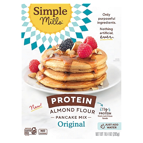 Simple Mills Original Protein Almond Flour Pancake Mix, 10.4 oz