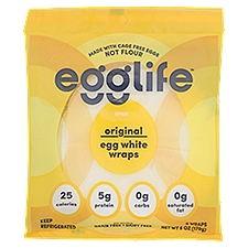 Egglife Original Egg White Wraps, 6 count, 6 oz