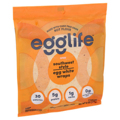 Egglife  Wraps made with egg whites, not flour