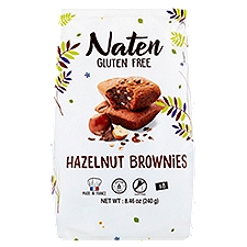 Naten Gluten Free Hazelnut Brownies, 8 count, 8.46 oz