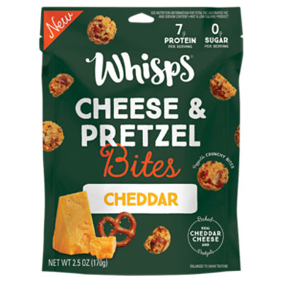 Whisps Cheese & Pretzel Bites, Cheddar