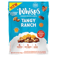 Whisps Cheese Crisps & Nuts Tangy Ranch Keto Friendly Snack Mix, 5.75 oz