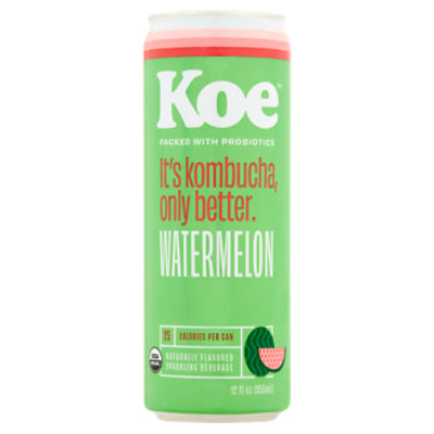 Koe Watermelon Sparkling Beverage, 12 fl oz