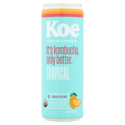 Koe Tropical Sparkling Beverage, 12 fl oz