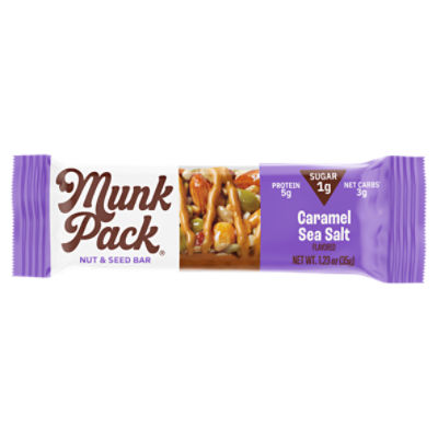 Munk Pack Caramel Sea Salt Flavored Nut & Seed Bar, 1.23 oz