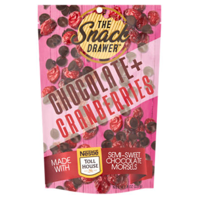The Snack Drawer Chocolate+ Cranberries, 8 oz