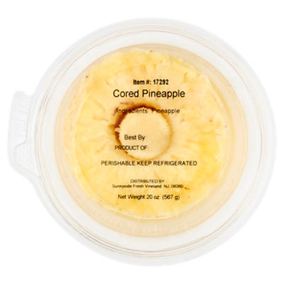 Sunnyside Fresh Cored Pineapple, 20 oz