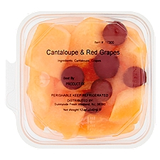 Sunnyside Fresh Cantaloupe & Red Grapes, 12 Ounce