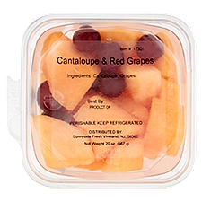 Sunnyside Fresh Cantaloupe & Red Grapes, 20 Ounce