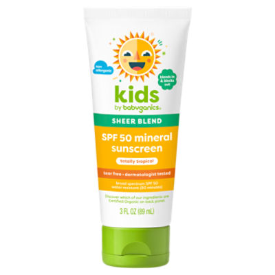 Babyganics Fragrance Free Broad Spectrum Mineral Sunscreen, SPF 50, 8 fl oz