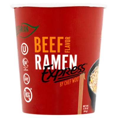 Chef Woo Express Beef Flavor Ramen, 2.25 oz The Fresh Grocer
