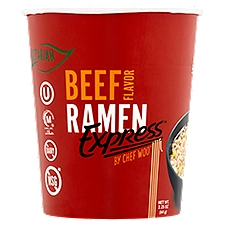 Chef Woo Express Beef Flavor Ramen, 2.25 oz
