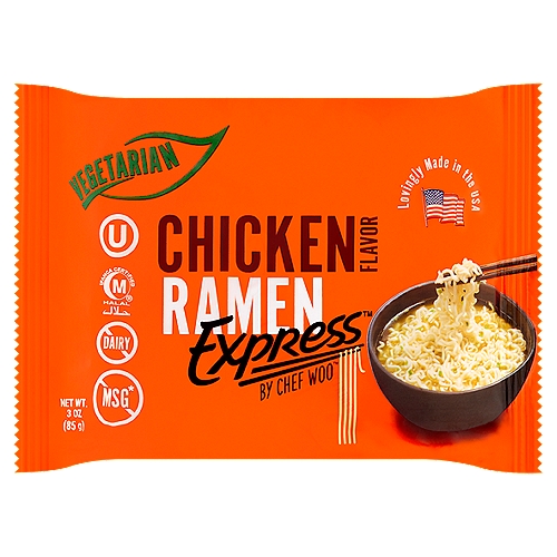 Chef Woo Express Chicken Flavor Ramen, 3 oz