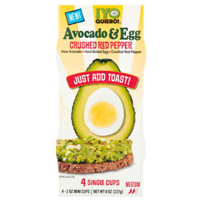 ¡Yo Quiero! Crushed Red Pepper Avocado & Egg, 2 oz, 4 count