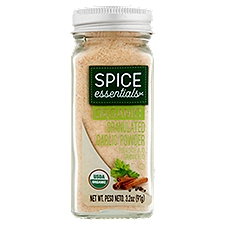 Spice Essentials Organic Granulated Garlic Powder, 3.2 oz