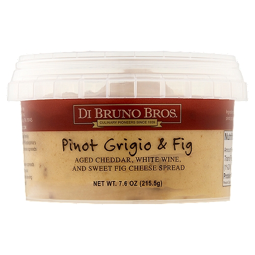 Di Bruno Bros. Pinot Grigio & Fig Cheese Spread, 7.6 oz