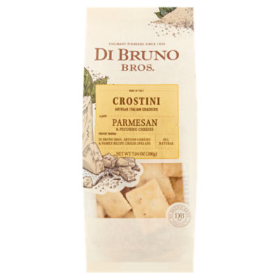 Di Bruno Bros Parmesan & Pecorino Cheeses Crostini Artisan Italian Crackers, 7.04 oz
